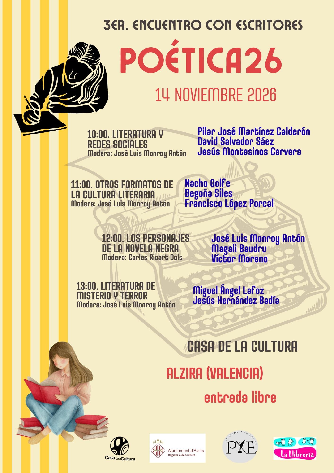 Cartel Poética26. III Encuentro con escritores